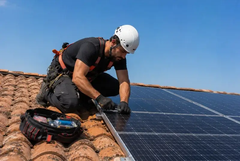 Maintenance et monitoring de panneaux solaires à Égat