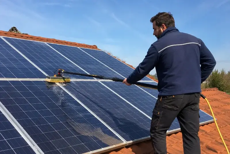Nettoyage et entretien de panneaux solaires à Égat